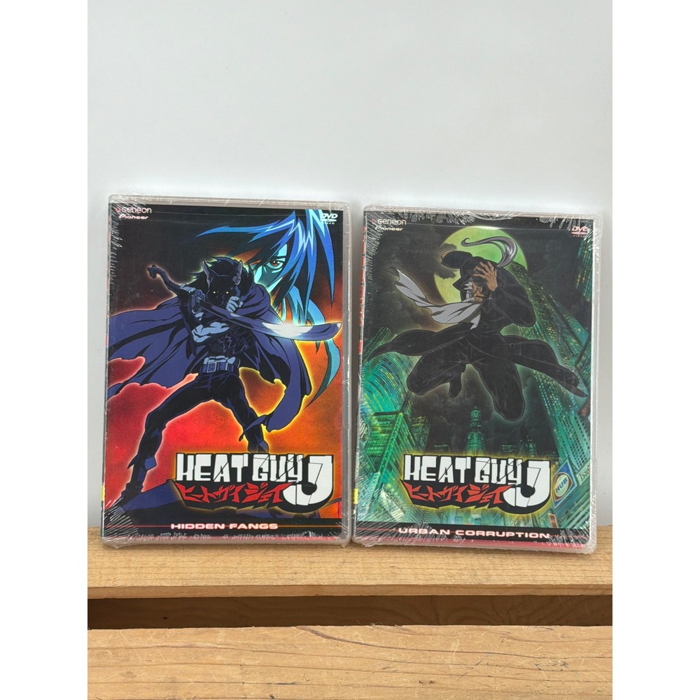 Heat Guy J DVD Bundle Hidden Fangs & Urban Corruption Anime Geneon‎ Pioneer New
